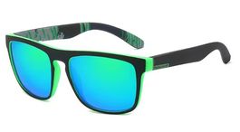 Polarisierte Casual Designer Sonnenbrille UV400 a1 grün-revo