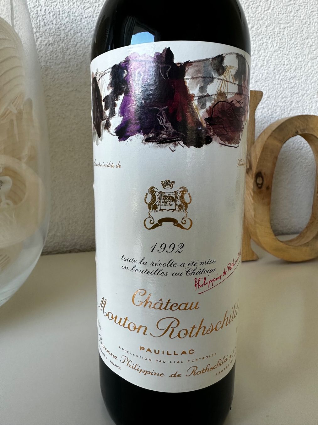 Mouton Rothschild Vino: Château Mouton Rothschild 1992 – Nuovo (secondo la descrizione) da Yens venduto da Rilou80 1
