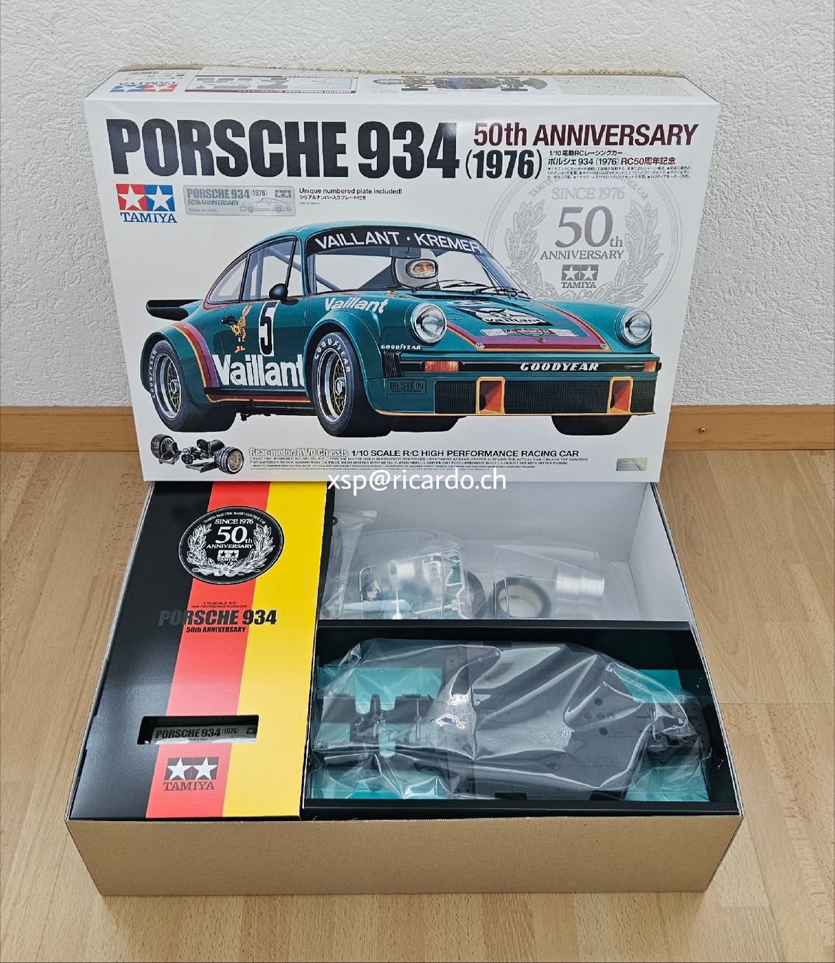 Tamiya Modellismo RC: Tamiya Porsche 934 50th Anniversary – Nuovo e nell'imballaggio originale da Täuffelen venduto da Xsp 3