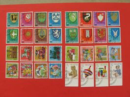 Lot gestempelte PJ  1978-81/1983-95