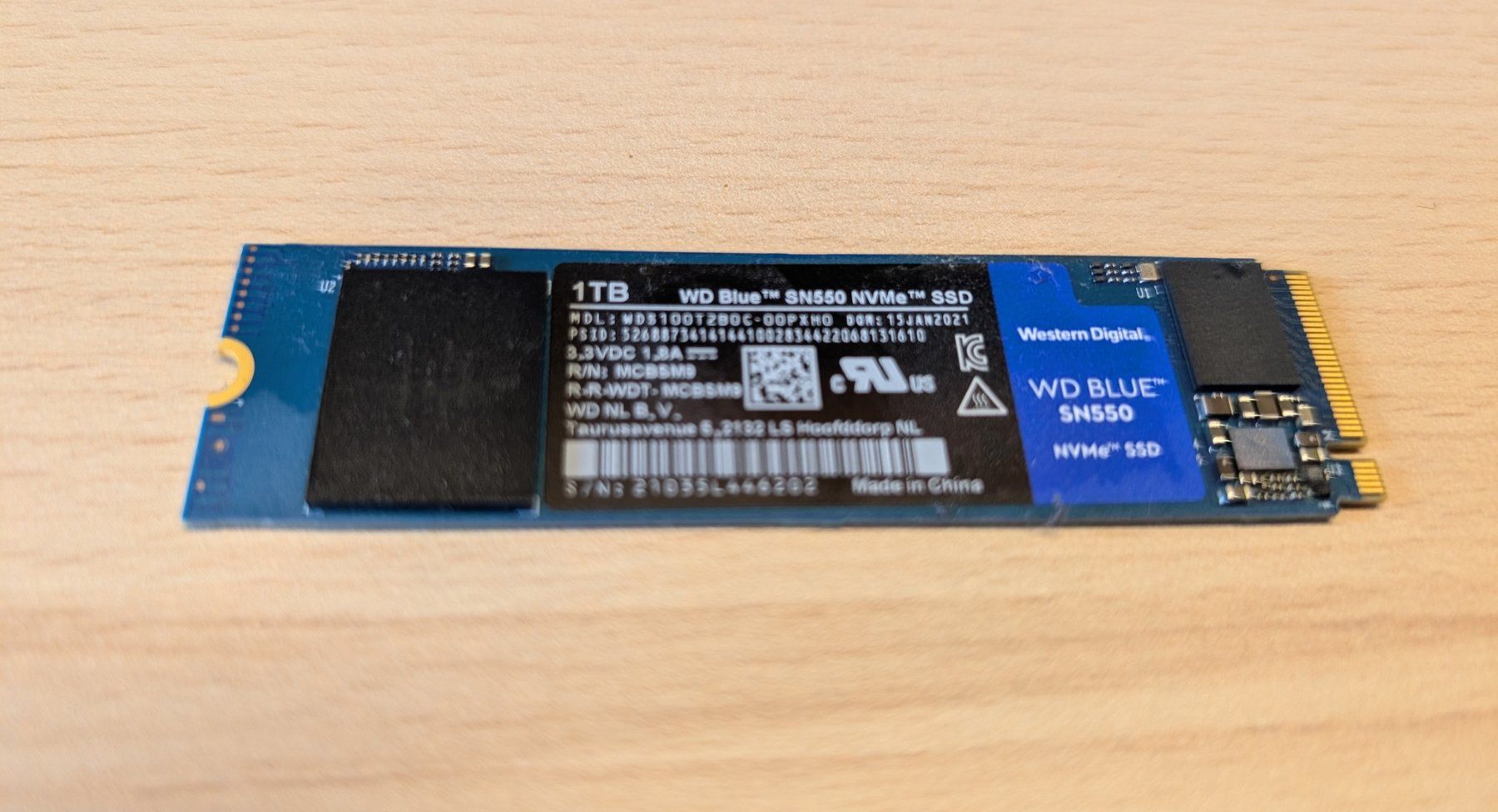 Western Digital Dischi rigidi: 1TB WD Blue SN550 NVMe SSD – Usato da Baltschieder venduto da lea_m2hc