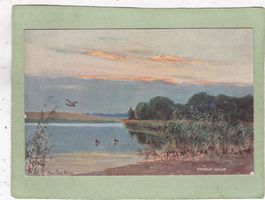 Landschaft  Werbekarte Chocolat Cailler