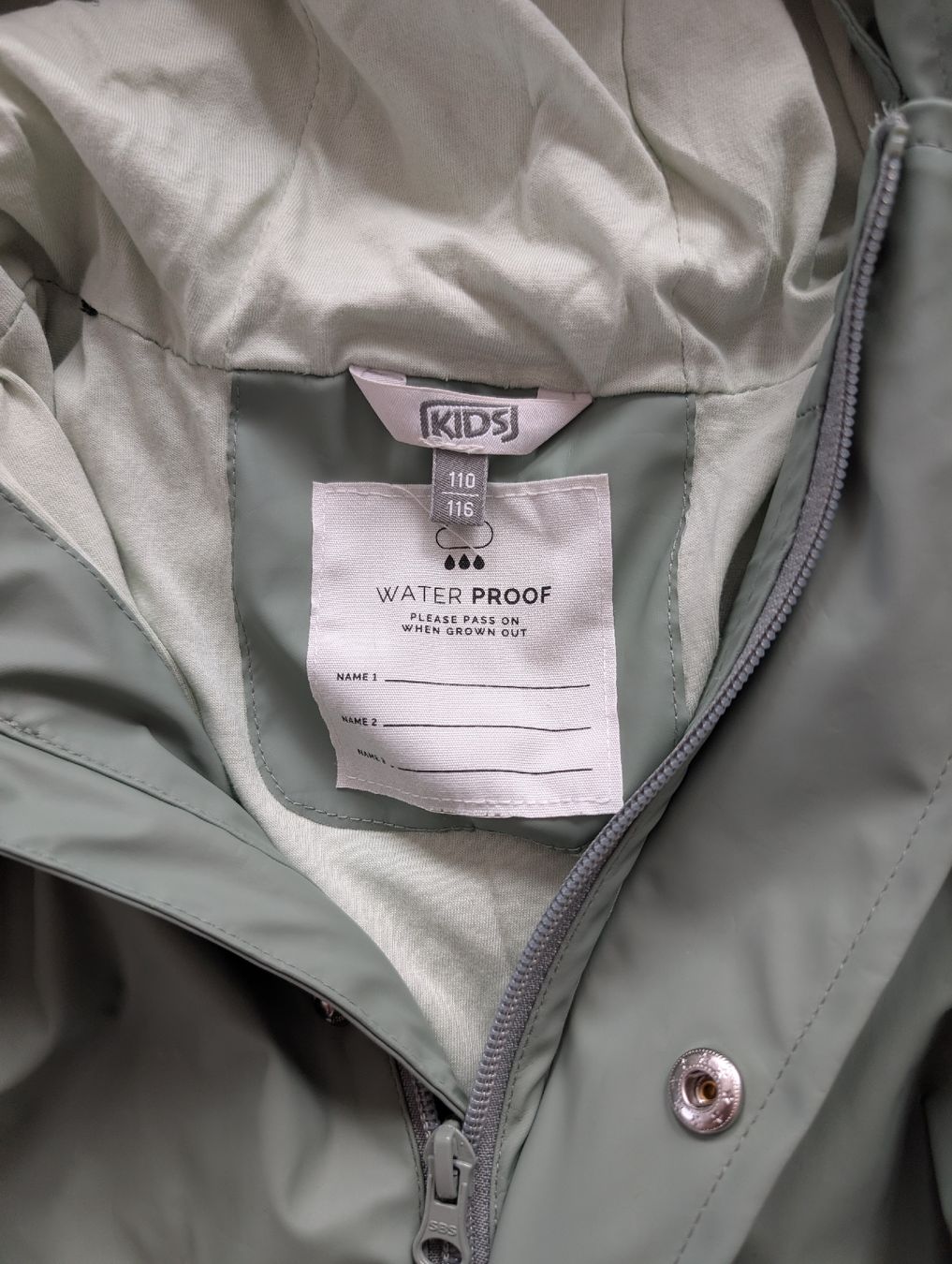 Giacche & Cappotti: Regenjacke Kinder Grösse 110/116 Hellgrün – Usato da Uster venduto da FabioR 1