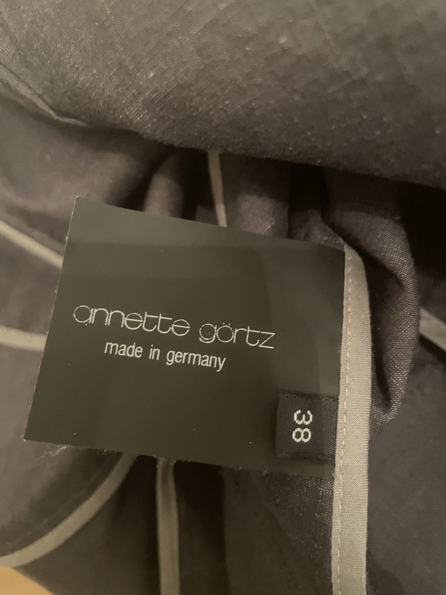 Annette Görtz Giacche: Annette Görtz Leinenblazer Gr. 38 Anthrazit – Usato da Schaffhausen venduto da marakesch41 5