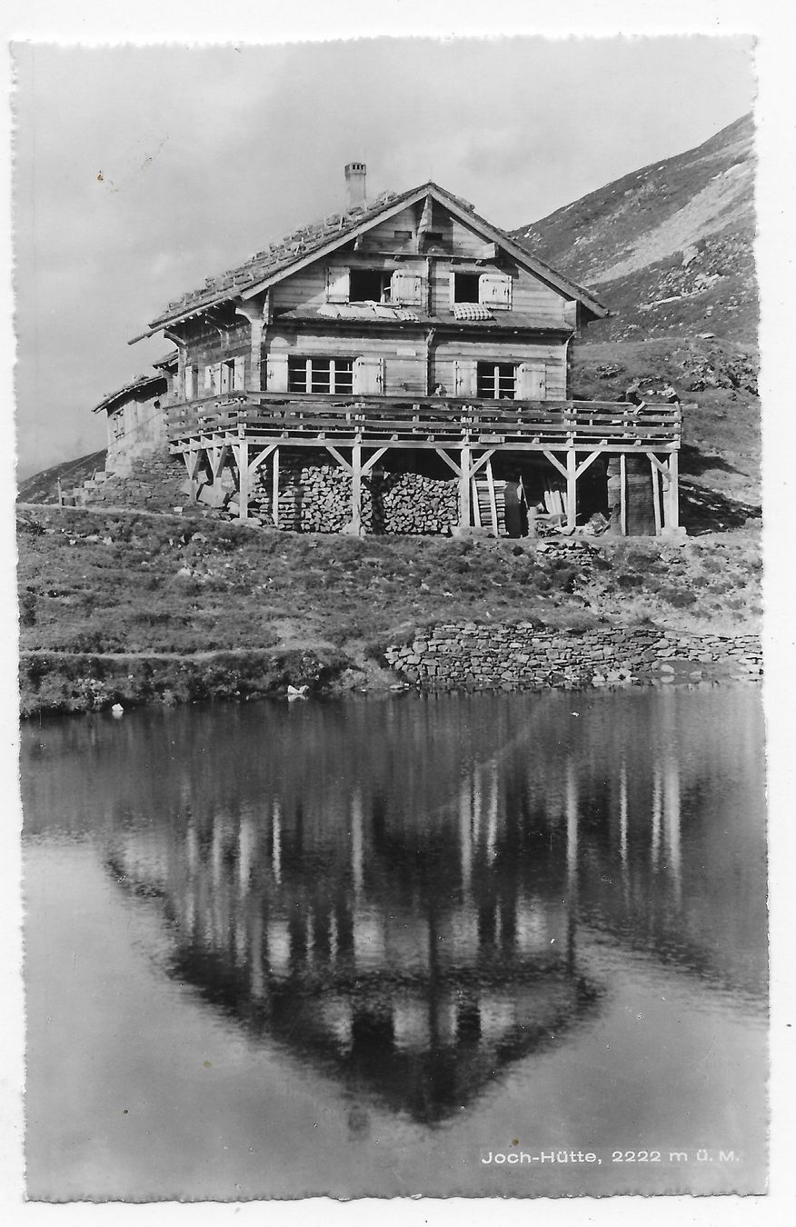 Cartoline postali: Joch-Hütte 2222 m ü.M – Usato da Hefenhofen venduto da Richsalz