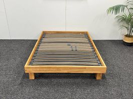 Massivholzbett 140x200 inkl. Robusta Comfort Flex Lattenrost