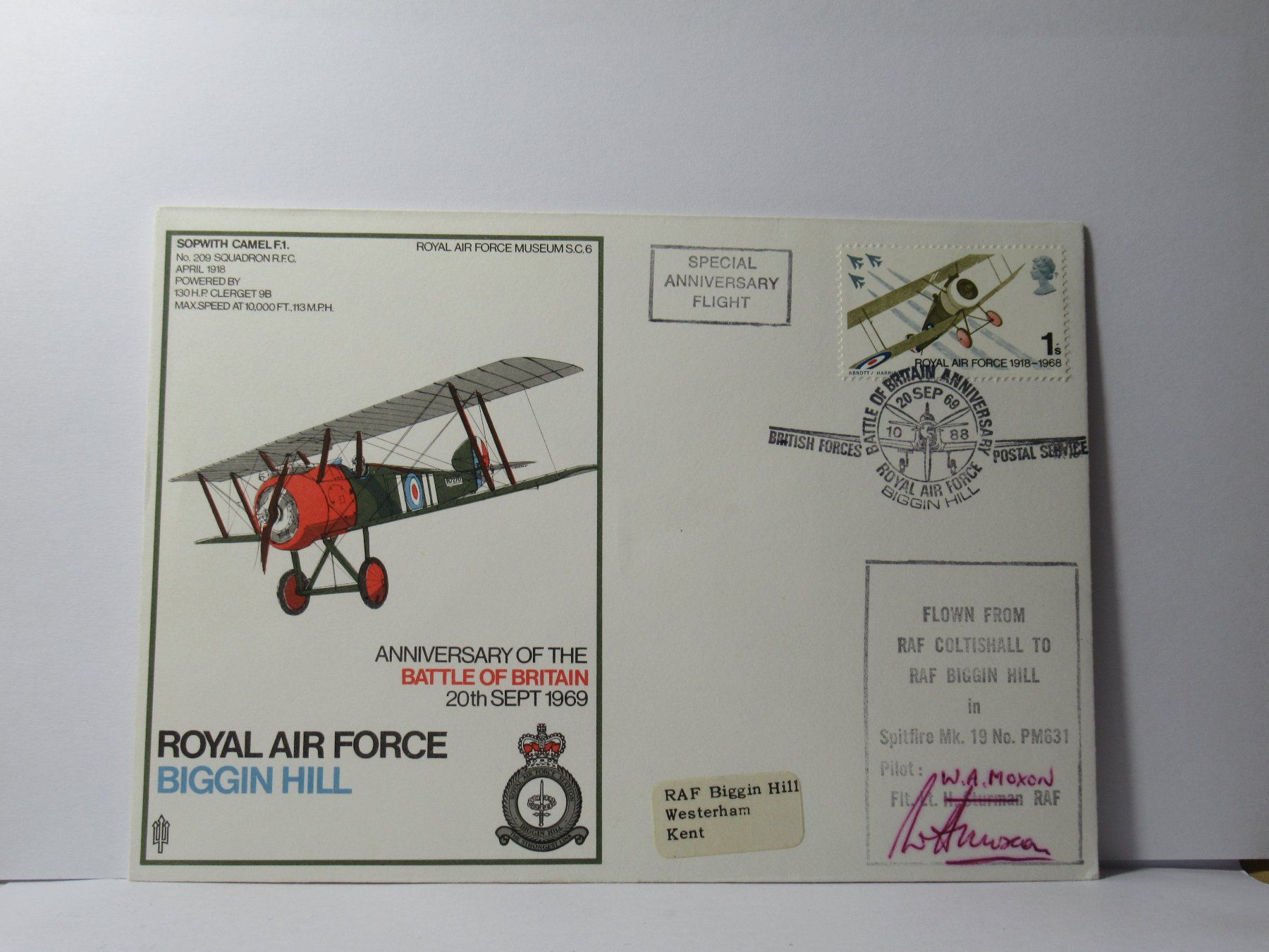Tutti i francobolli: ROYAL AIR FORCE  1969 – Usato da Grenchen venduto da Bluemchen1900