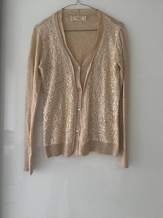 Jaquette beige à paillettes S