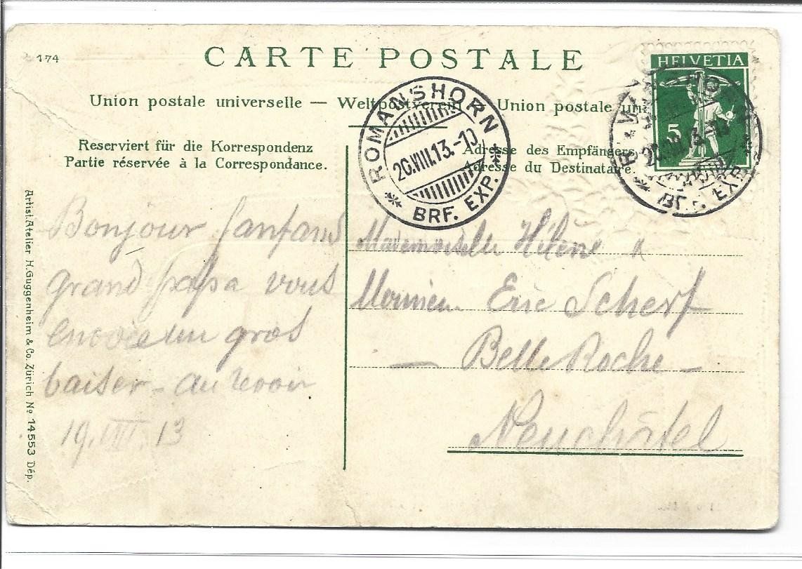 Cartoline postali: AK Romanshorn Präge – Usato da Appenzell venduto da mai25 1