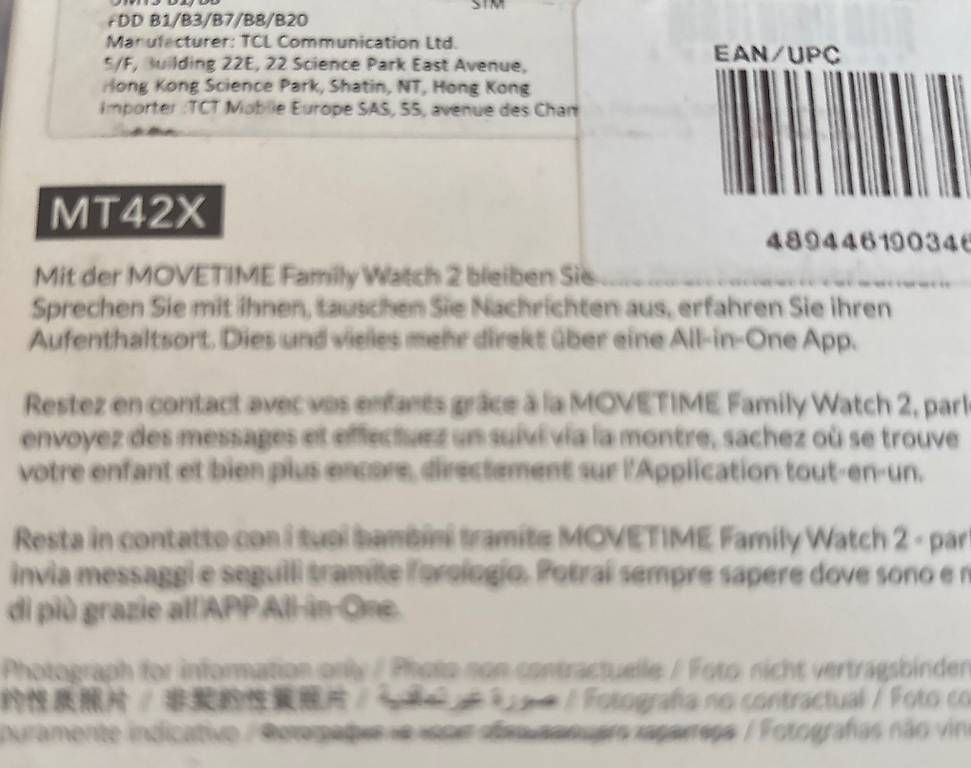 Uhren: FamilyWatch2, TCL Movetime – Gebraucht aus Finsterhennen von spe_j6zr 2
