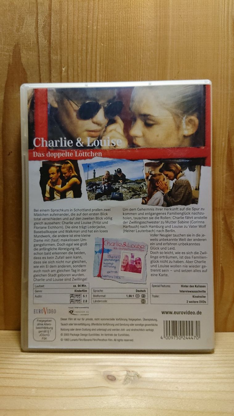 Tutti i DVDs: CHARLIE & LOUISE Das doppelte Lottchen DVD – Usato da Wilderswil venduto da Exebub 1