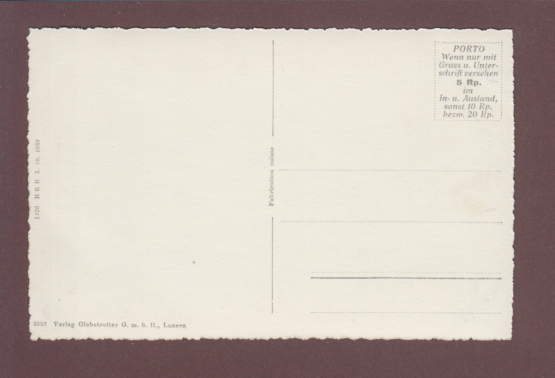 Cartoline postali: SERPIANO - Blick auf Morcote – Usato da Pully venduto da nicecards 1