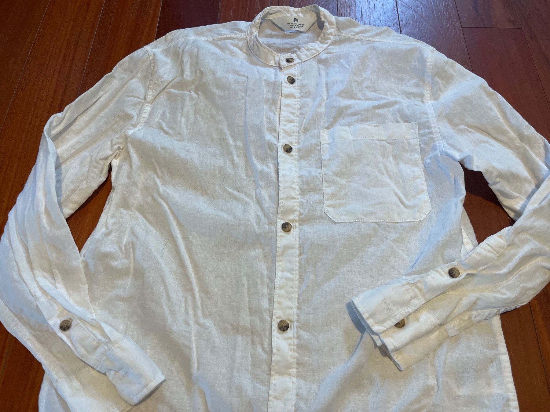 H&M Camicie, T-shirt & Polo: Chemise en lin taille 152 – Usato da Genève venduto da fyshbird 2