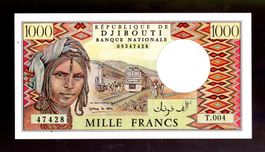 djibouti 1000 francs UNC