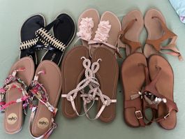 Sandalen Damen Grösse 39 5 Paar guter Zustand