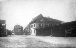 Einsiedeln - Bahnhof um 1900