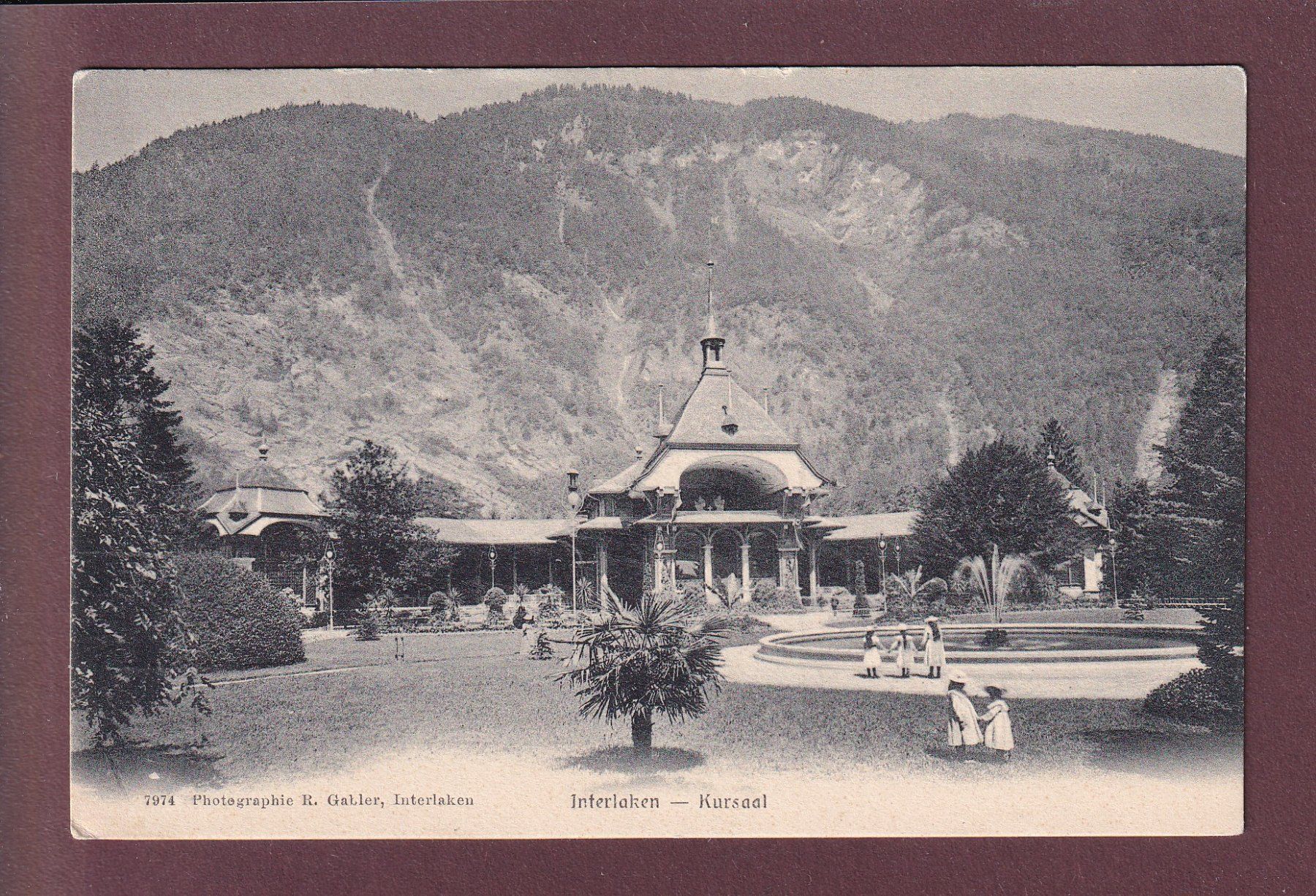 Ansichtskarten: INTERLAKEN - Kursaal - Kinder – Gebraucht aus Pully von nicecards