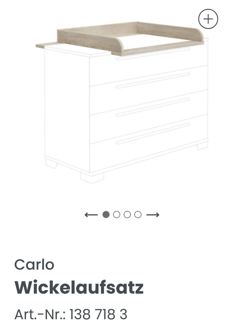 Fasciatoi & Accessori: PAIDI: Wickelaufsatz Carlo – Usato da Hildisrieden venduto da Maefiu 1