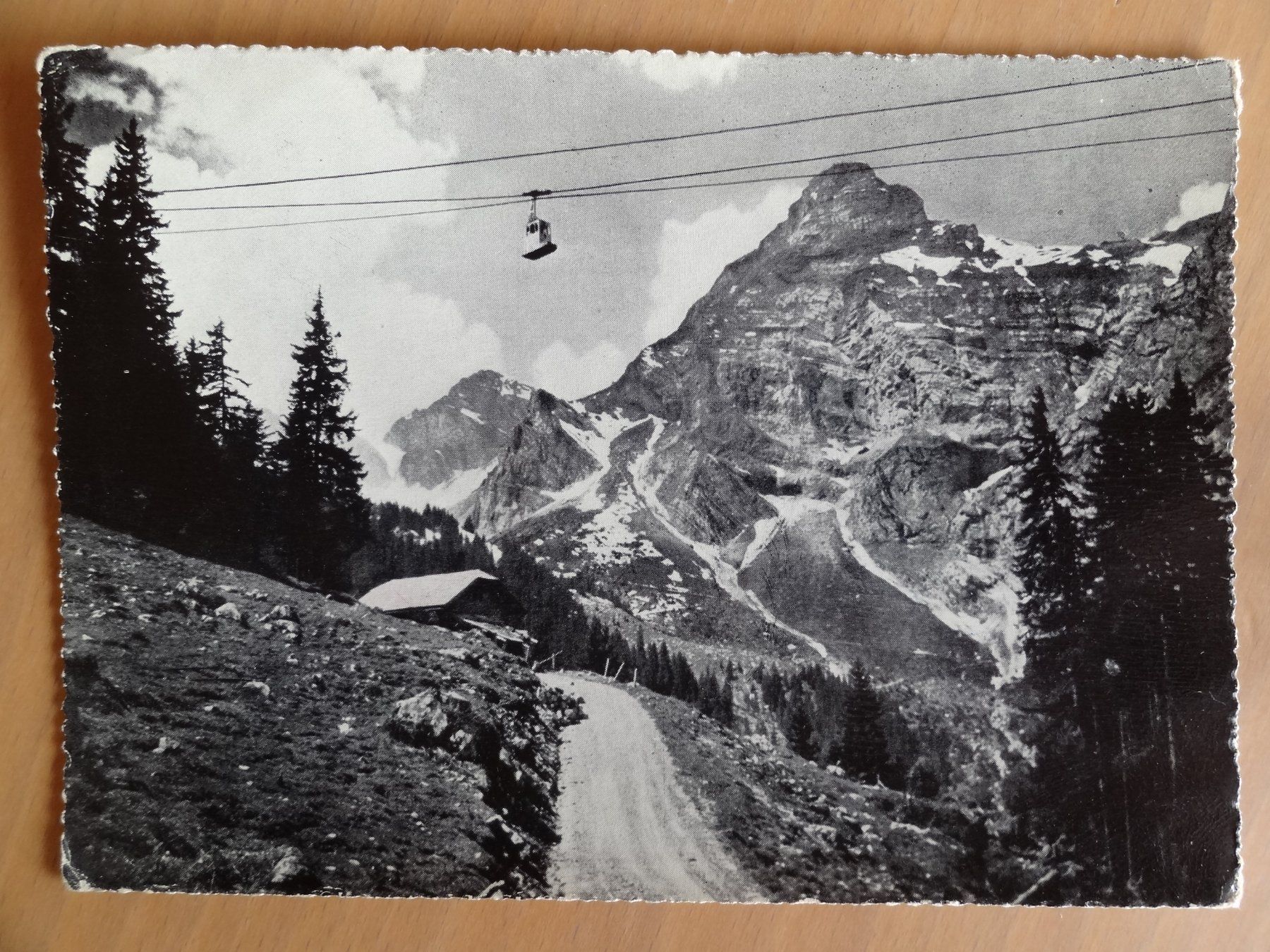 Cartoline postali: Melchtal - Seilbahn - 1954 – Usato da St Léonard venduto da Riglin