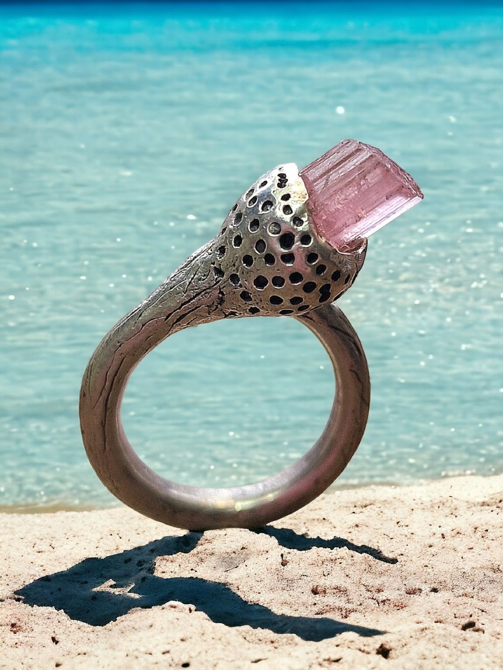Ringe: Ring Silber mit rosa Turmalin, Gr. 54.5 – Neu und originalverpackt aus Aarau von Schmuckhoehle_MD 8