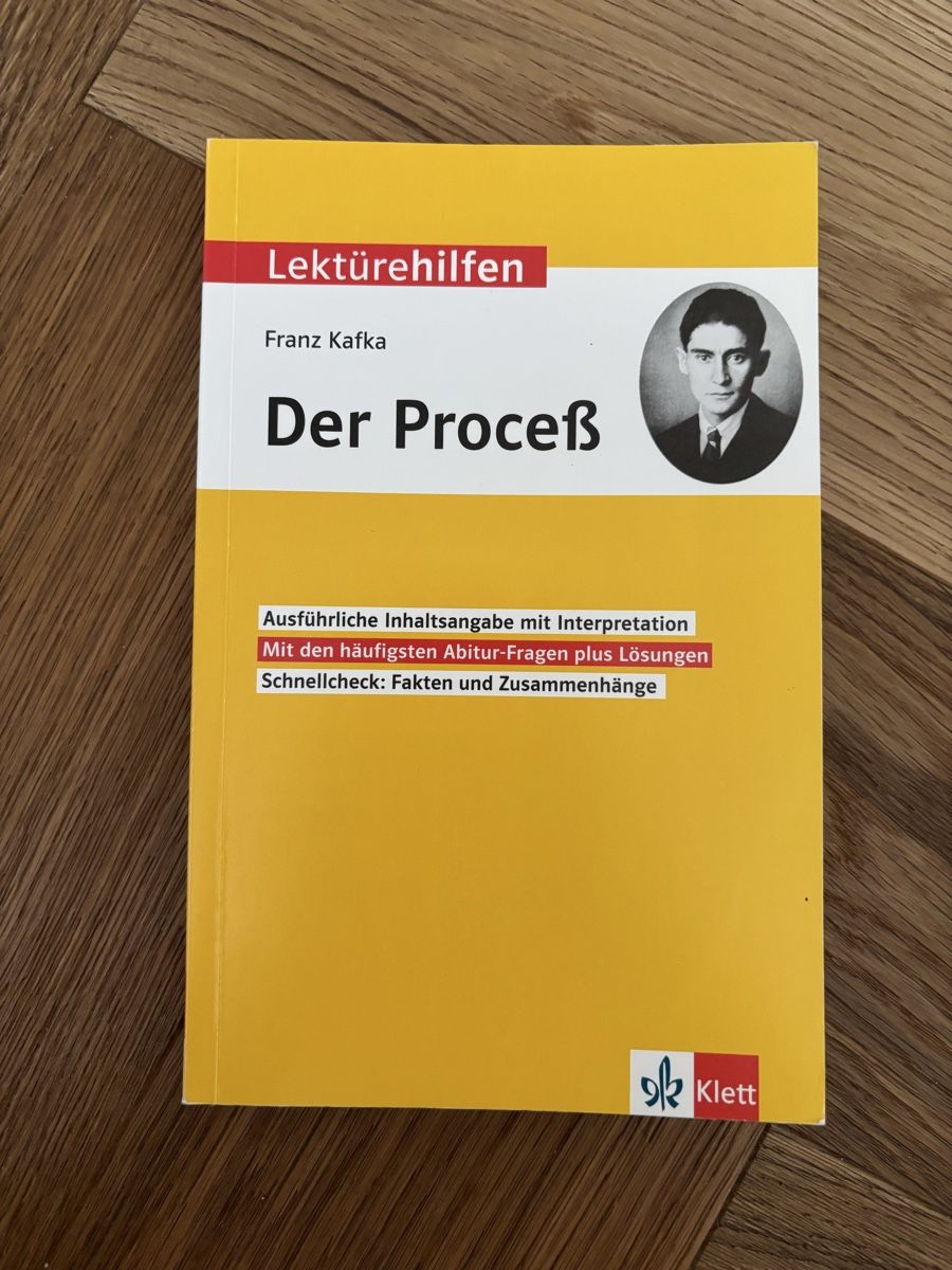 Bücher: Franz Kafka Der Process Lektürehilfe Klett – Gebraucht aus Langnau am Albis von mar_ywf9
