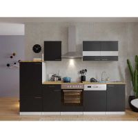417 Küchenzeile Küchenblock 280cm W/SW - Küche Einbauküche