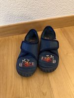 Kinderhausschuh superfit, Grösse 29, blau Motiv Rennwagen