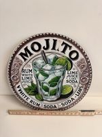 Mojito Blechschild Dekoschild Bardeko Durchmesser 20cm 👍
