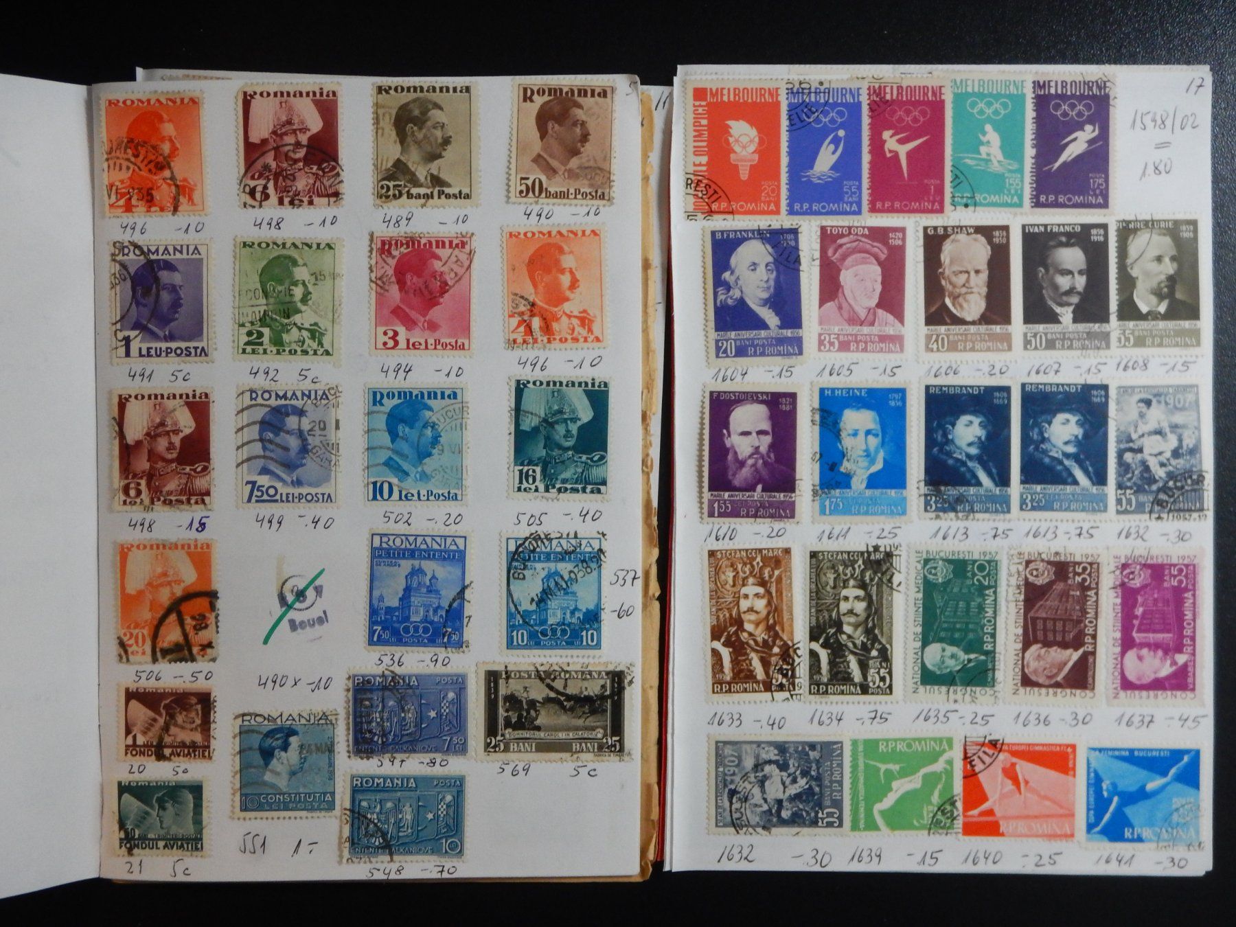Tutti i francobolli: Rumänien Sammlung ab alt – Usato da Zürich venduto da Muehlekauf 4