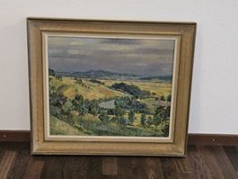 Walter Keller (1901–1994) Ölgemälde Landschaft 75x68cm