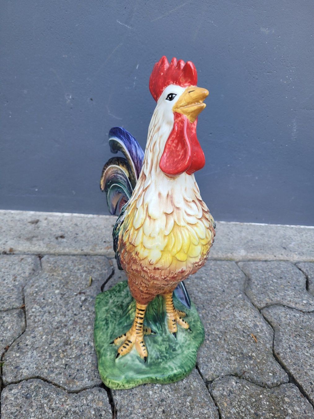 Statuette: Farbiger Porzellan Hahn – Usato da Reinach BL venduto da yan_fcs6 2