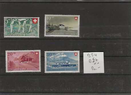 Tous les timbres: timbre Pro Patria 1947 B34 à B37 ** – Neuf (Voir description) à Sorvilier par carose01