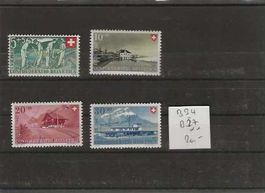 timbre Pro Patria 1947 B34 à B37 **