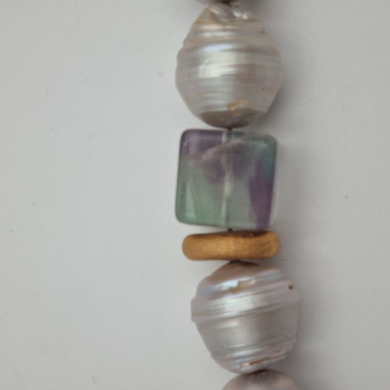 Catenine: Perlenkette mit Fluorit – Usato da Kölliken venduto da ter_lkc7 5