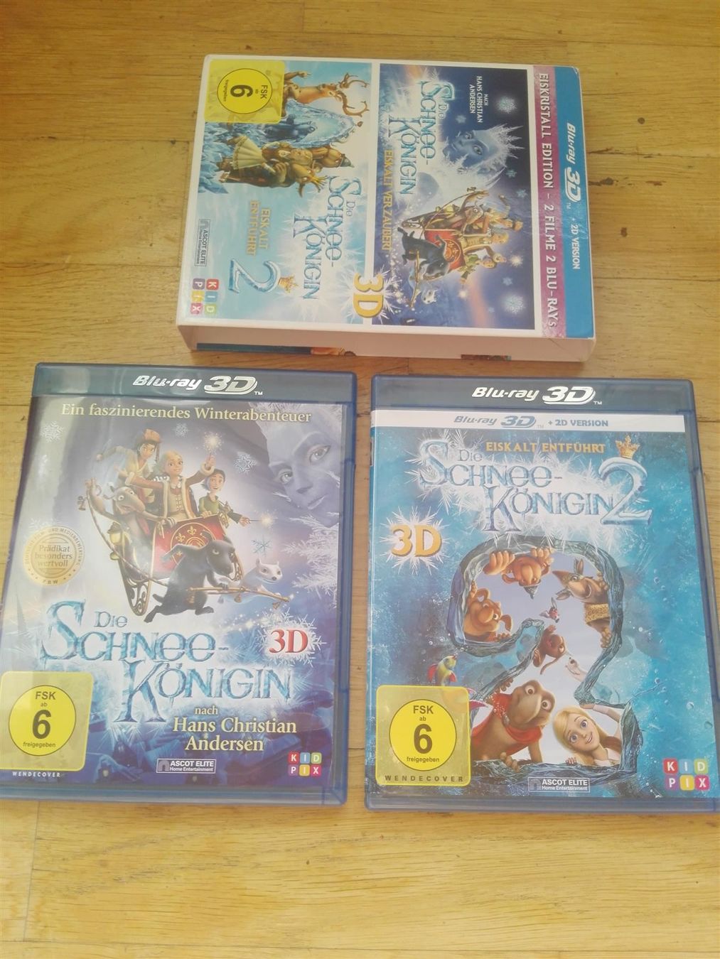 Tutti i DVDs: Die Schneekönigin (1 + 2)      -3D & 2D- – Usato da St.Galllen venduto da elkaphone 1