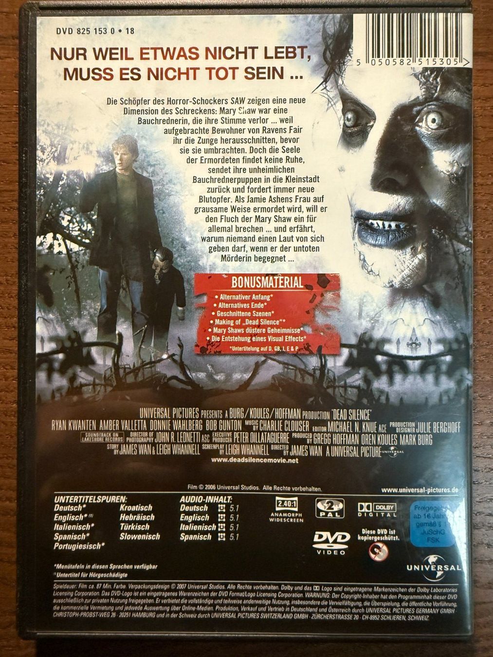 Alle DVDs: Dead Silence – Gebraucht aus Zürich von FilmFreunde 1