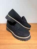Damen Loafer schwarz mit Profilsohle guter Zustand