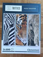 Trittico Animals Puzzle 3x500 Teile, 100% vollständig 