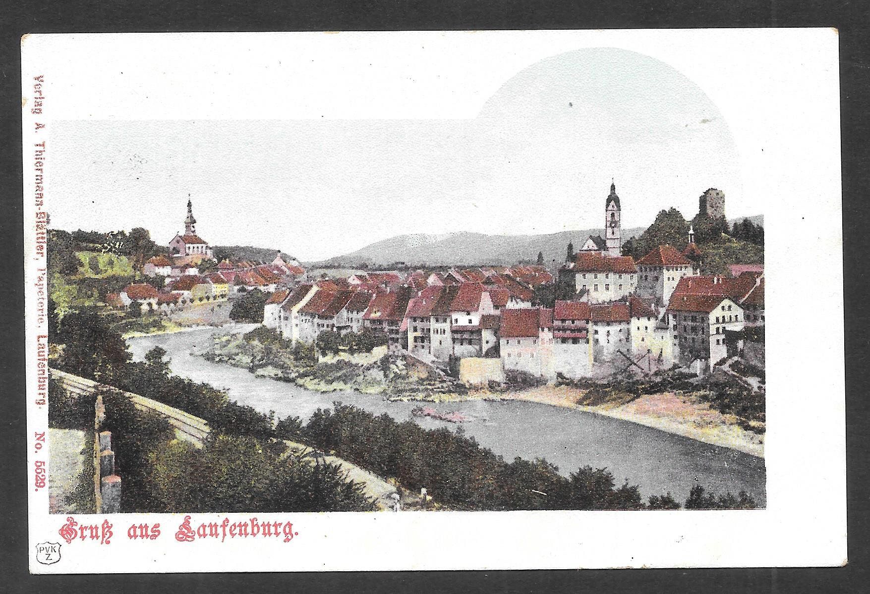 Ansichtskarten: Laufenburg farbige Teilansicht – Gebraucht aus Olten von clotaldi