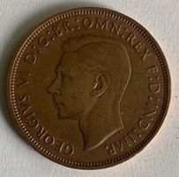 British Münze - One Penny 1948 / König George Vl