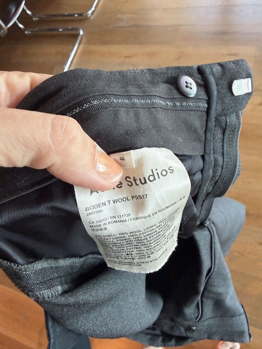 Acne Studios Hosen: Acne Studios Herrenhose grau GR 46 – Gebraucht aus Schindellegi von Poshanna 2