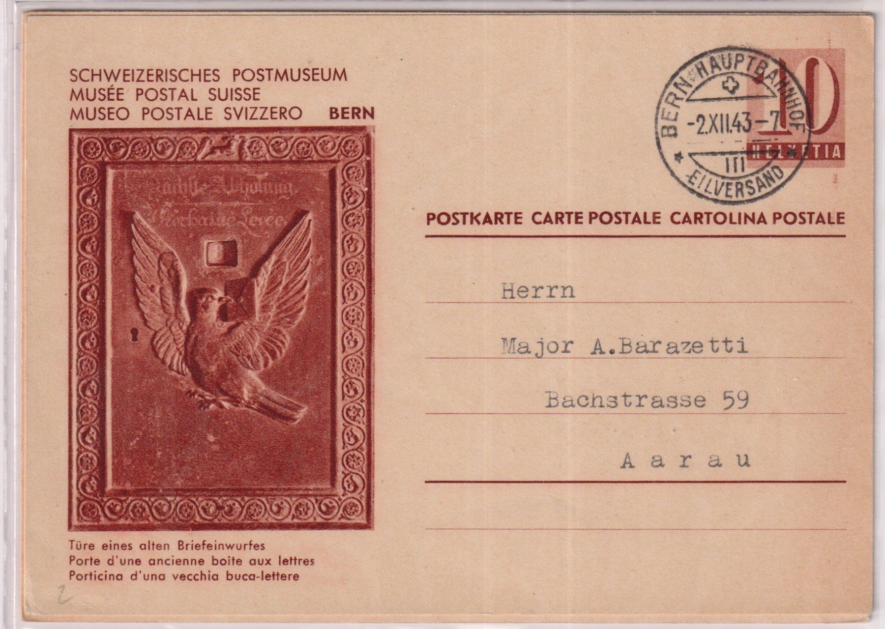 Tutti i francobolli: 8 Postkarten Schweizerische Postmuseum, sehe Scan – Usato da Claro venduto da Chanty7