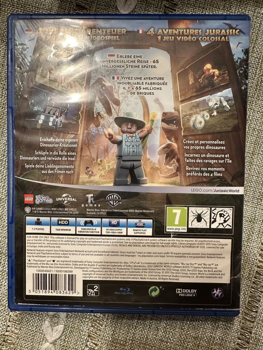 Giochi: PS4 - LEGO Jurassic World – Usato da Weinfelden venduto da  1