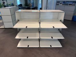 USM Haller Highboard reinweiss 6 Klappen
