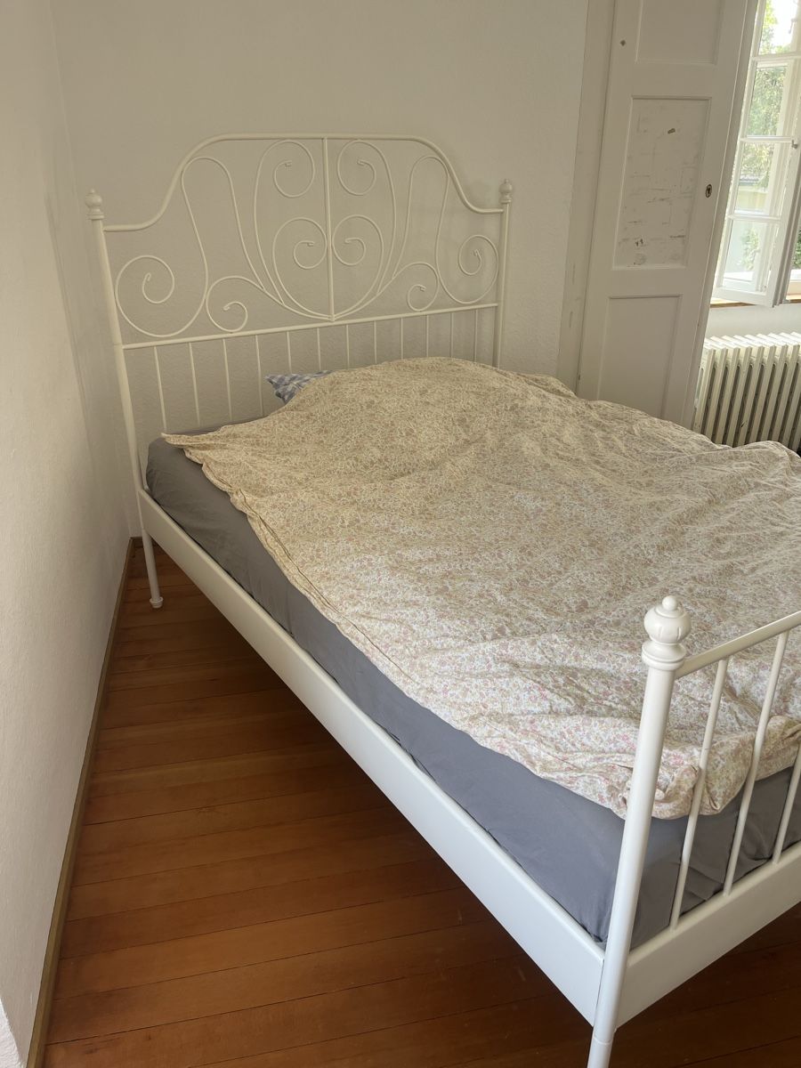 Ikea Betten: Ikea Bett weiss 140x200 cm gebraucht – Gebraucht aus Basel von kar_6n72 1