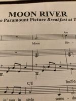 verkaufe Noten vom Lied Moon River 