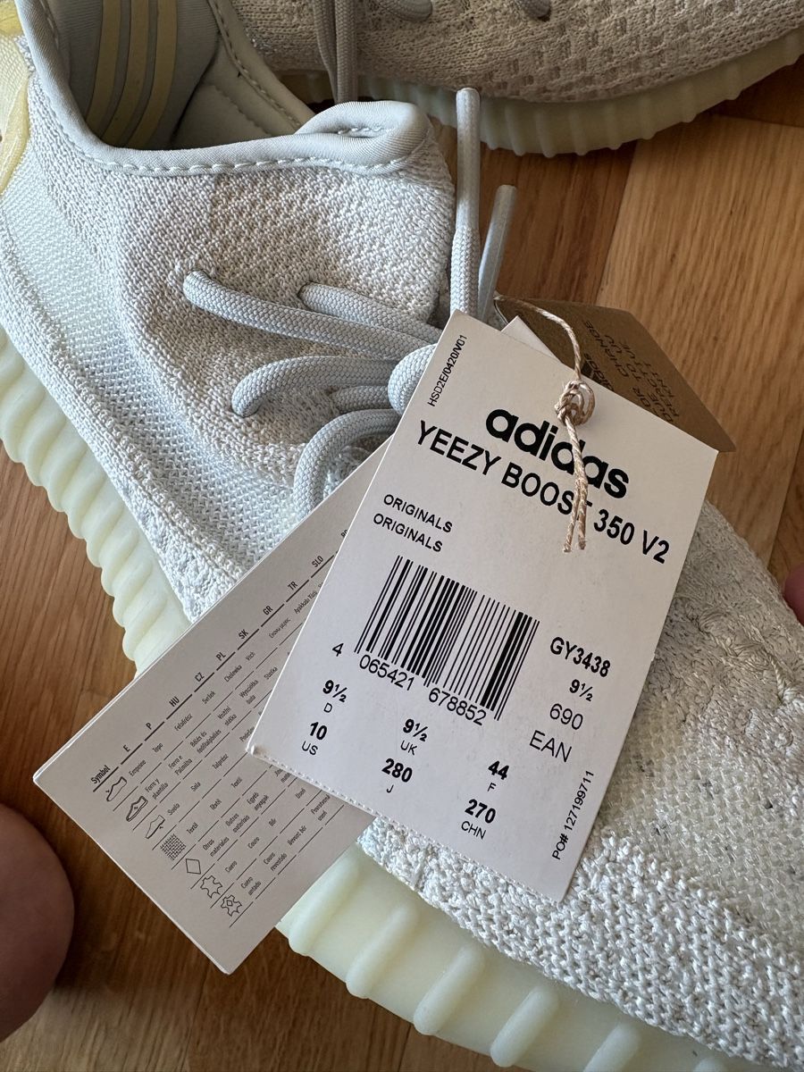 Adidas Scarpe da uomo: Adidas Yeezy Boost 350 V2 - Size 44 - Light – Nuovo e nell'imballaggio originale da Zürich venduto da Gregor00770 1