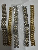 Lot de 5 bracelets pour montres acier doré Universal Genève