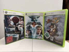 Xbox 360 - Bayonetta / Soulcalibur IV / Street Fighter IV
