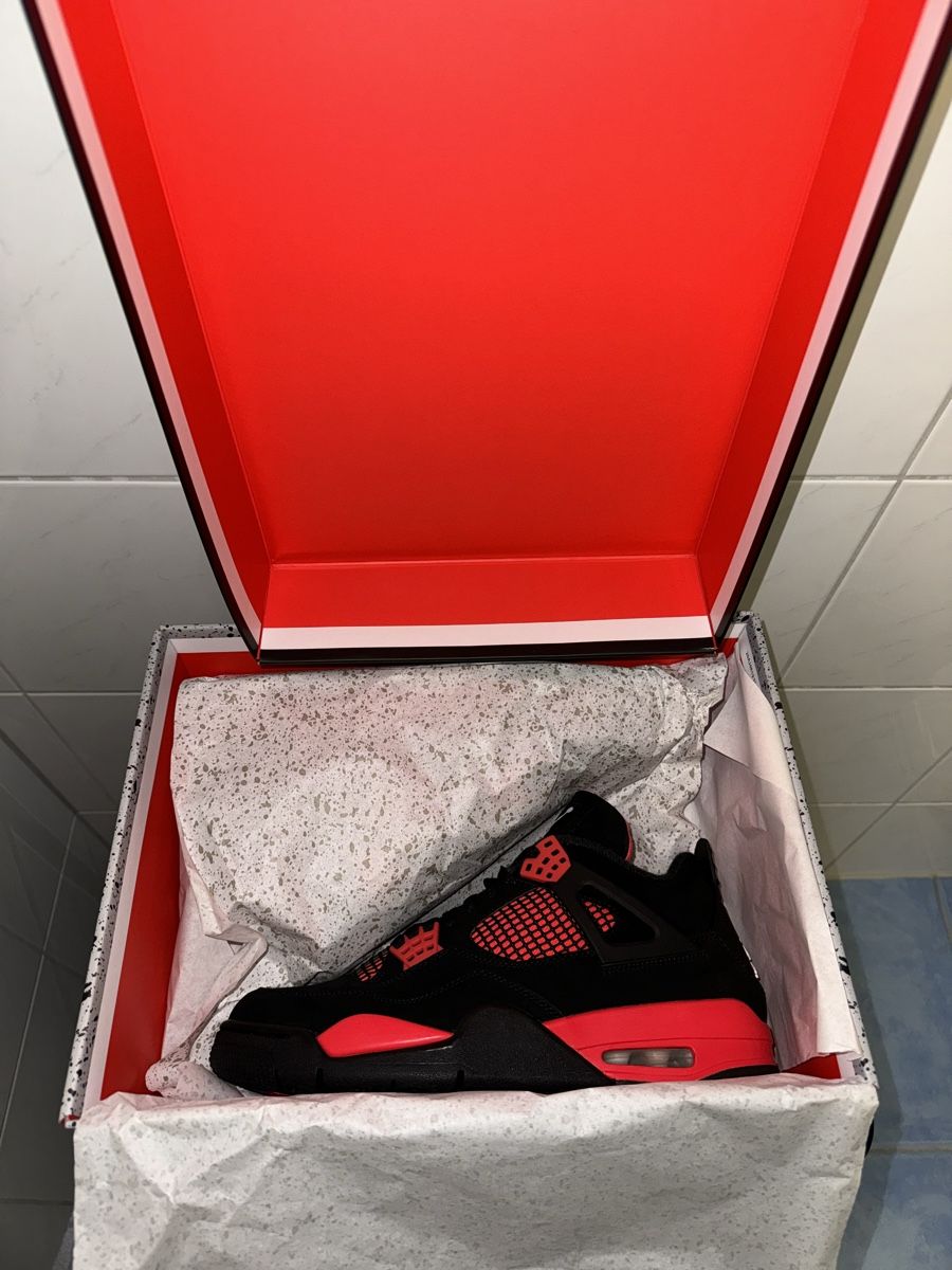 Jordan Scarpe da uomo: Air Jordan 4 "Red Thunder" EU 43, Neu !!! – Nuovo e nell'imballaggio originale da Tuggen venduto da Kawest0 5
